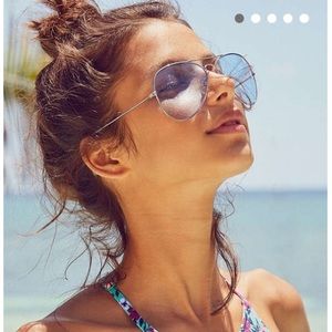 Transparent Blue Aviators