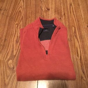Arrow 1/4 pullover sweater burnt orange