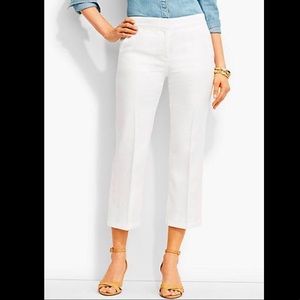 TALBOTS 🌺 White cropped pants size 4