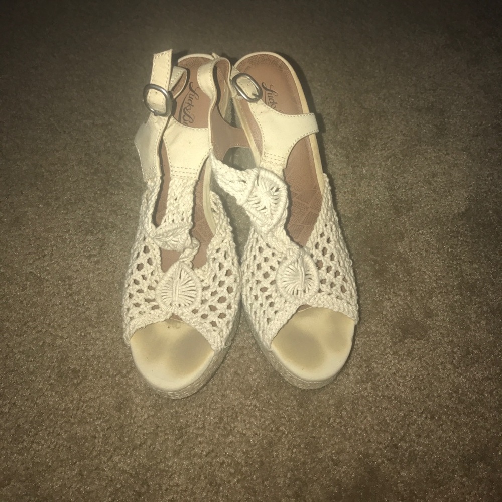 Lucky Brand Mesh Wedges