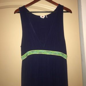Navy blue maxi dress