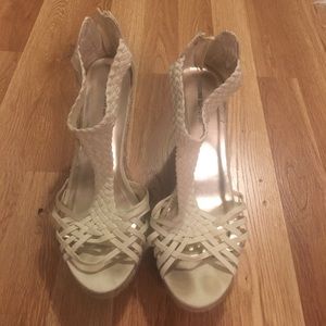 Ivory Canvas Mossimo Wedges