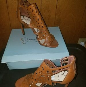 Jessica Simpson Charlote Peep Toe Heel Sz 10M