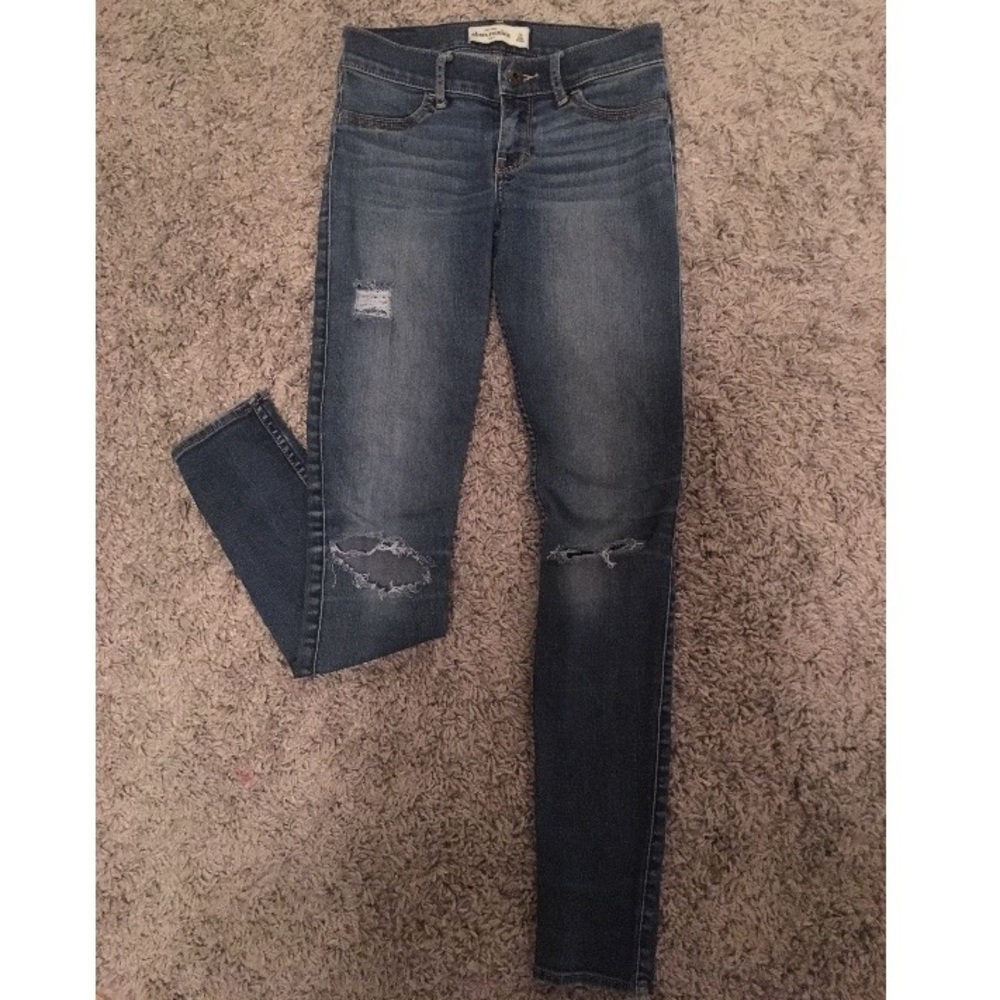 Abercrombie kids blue skinny Jeans