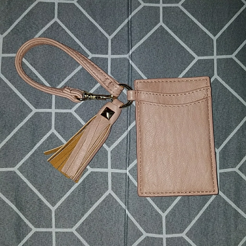 Madden Girl pink credit card key chain