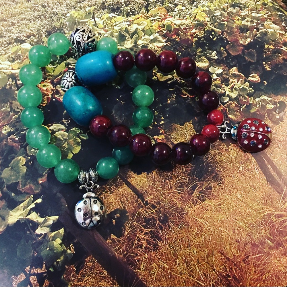 Lady Bug Charm Bracelets!