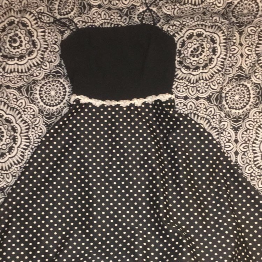Polka dotted dress