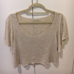 loose cropped blouse