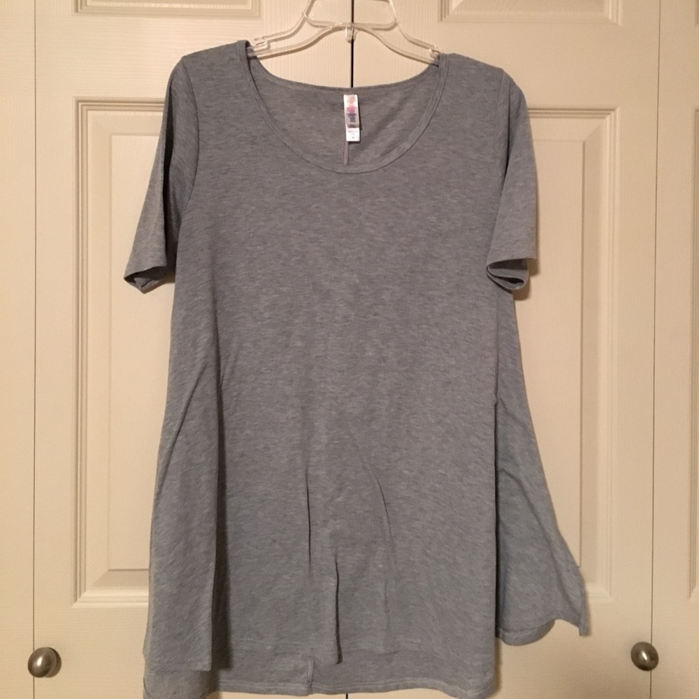 Lularoe Perfect T Heathered Grey
