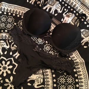 NEW VS Black Underwear Set