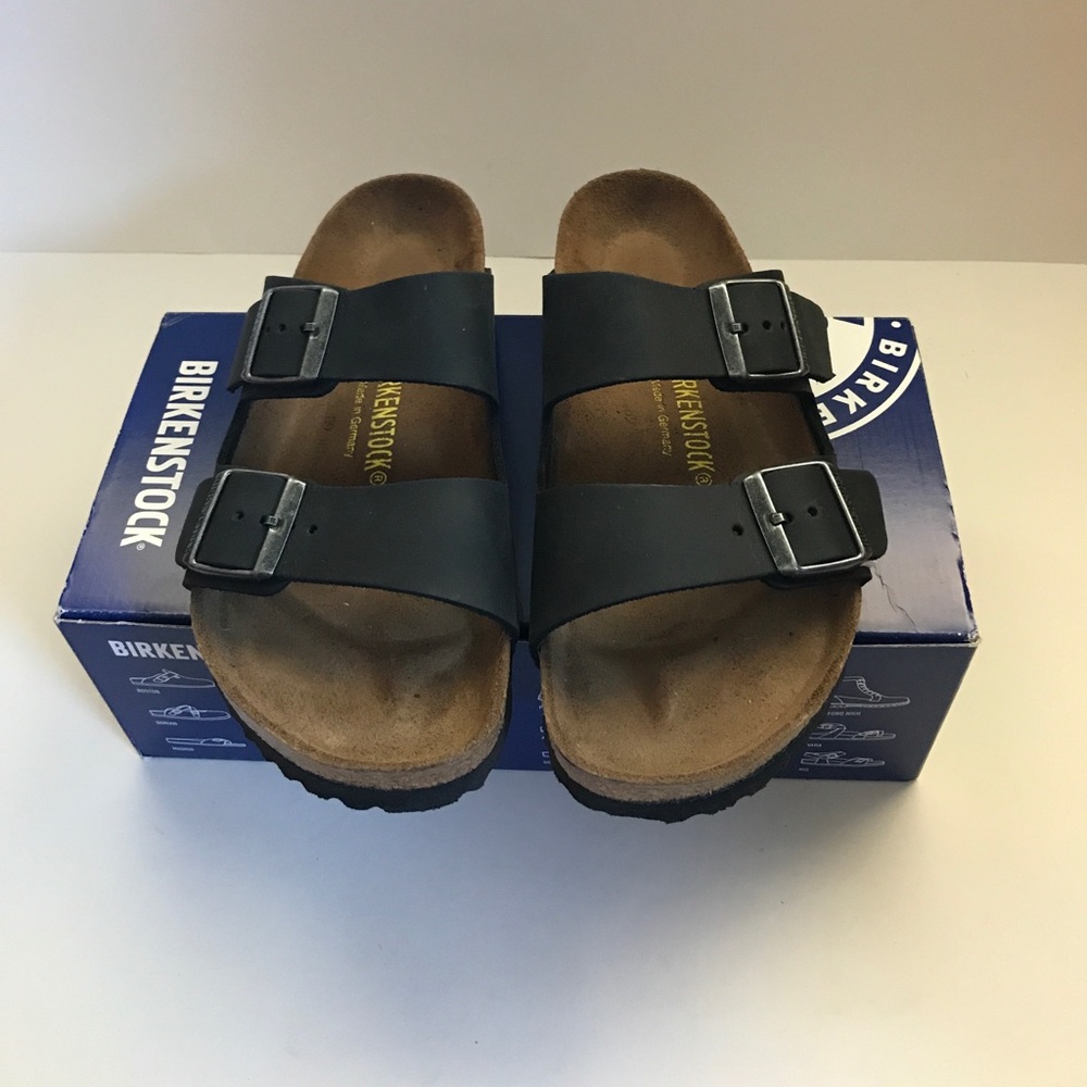 New Black Arizona LEATHER Birkenstocks