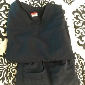 Dickies Navy Blue Scrub Set *Both Smalls!*