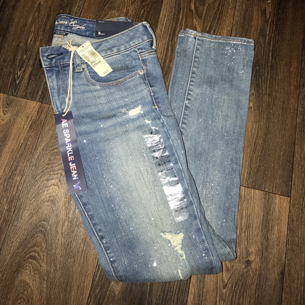 BRAND NEW WITH TAGS - American Eagle Sparkle Jean✨