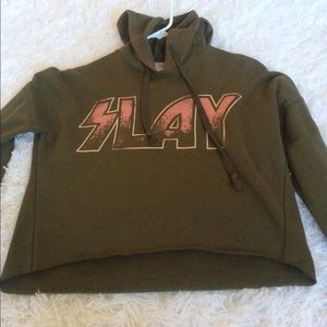 Cropped hoodie