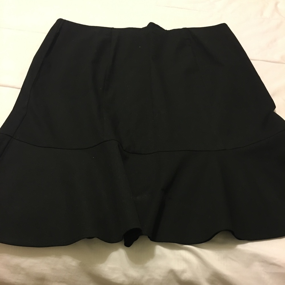 Black skirt with flared bottom