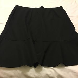 Black skirt with flared bottom
