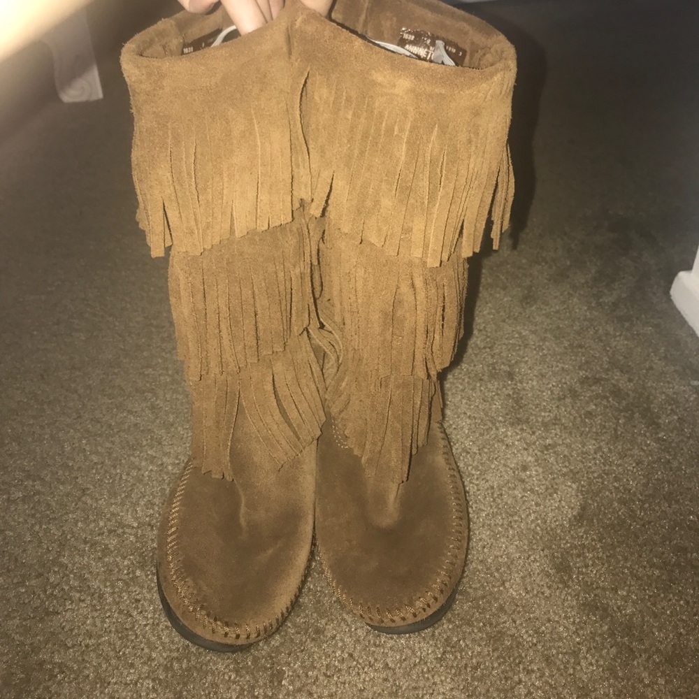 Minnetonka Fringe Boots