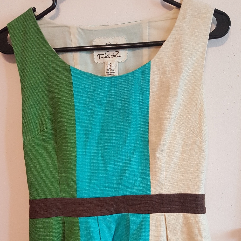Tri color dress
