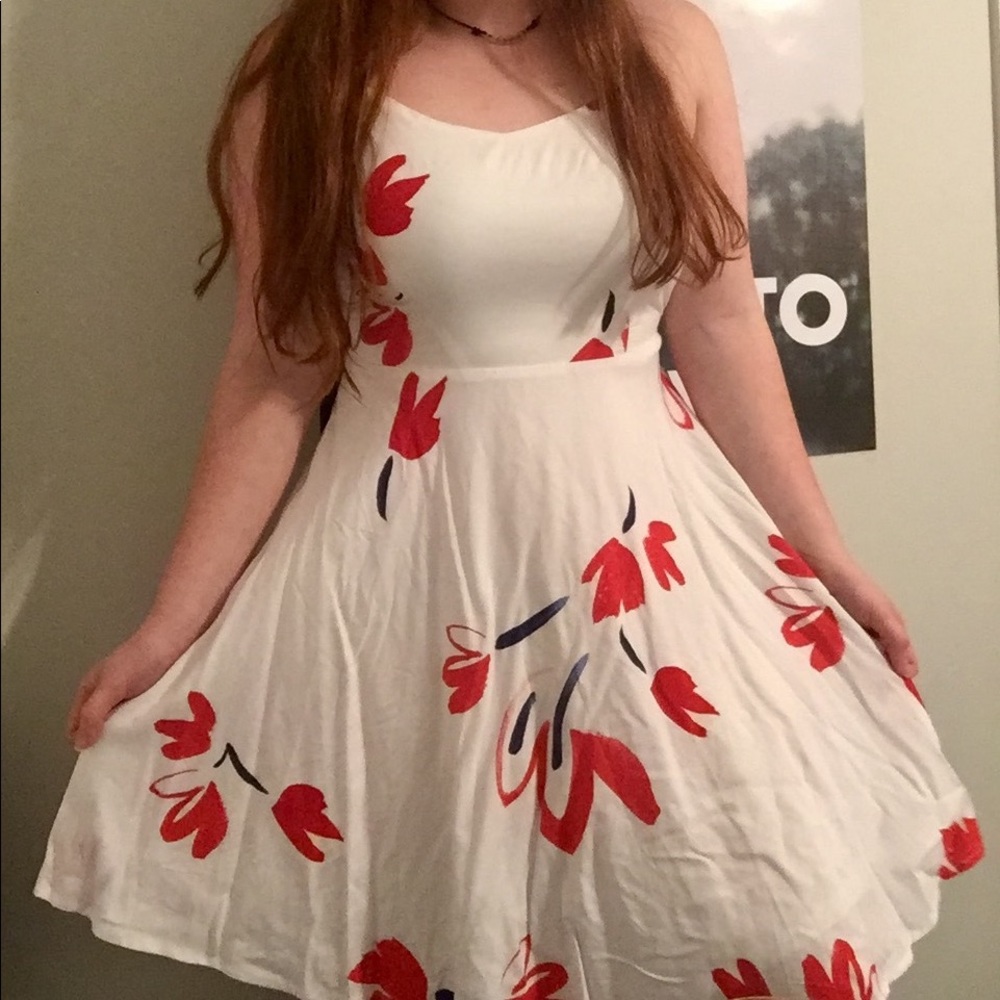 Spaghetti-Strap White Dress