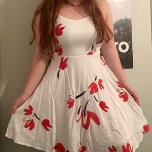 Spaghetti-Strap White Dress