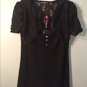 Cute lacy black dress