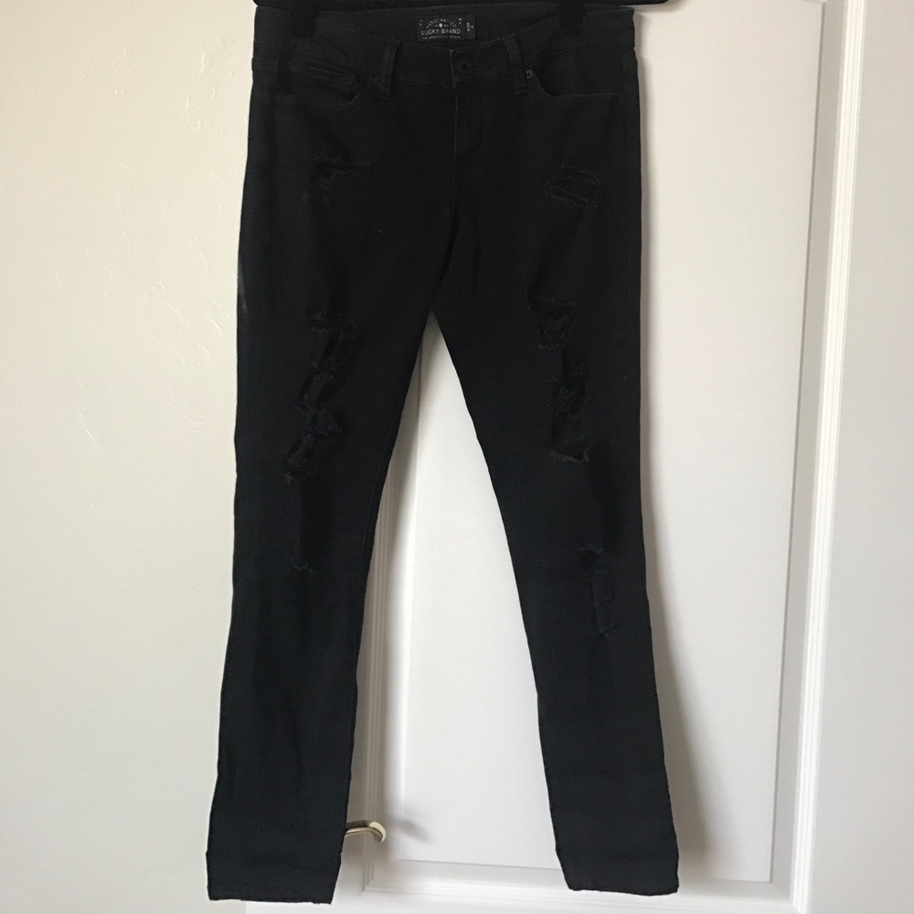 Lucky brand destroyed "Charlie skinny"