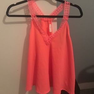 Pink Shirt with cute semi-opened back