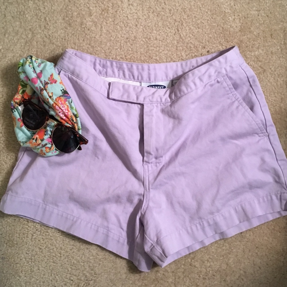 Old Navy High Waisted Shorts Purple Small