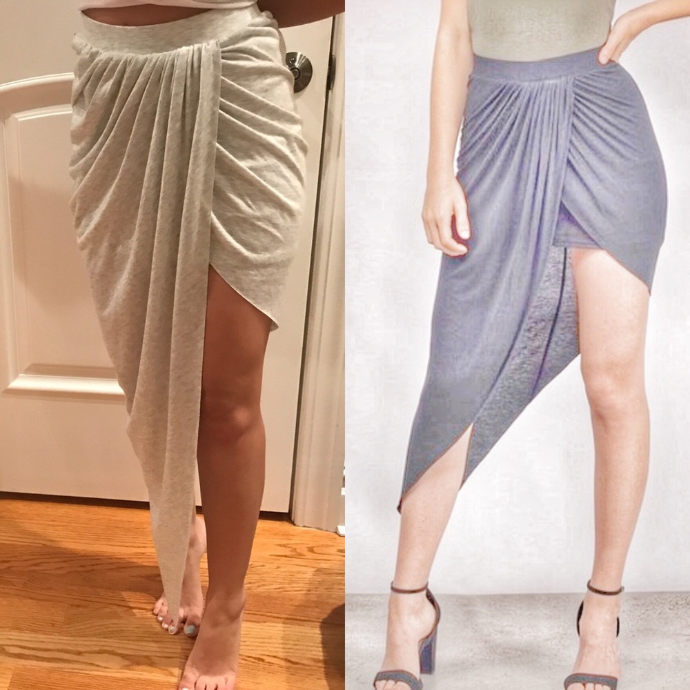 NWT High low asymmetrical wrap skirt