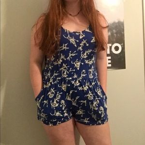 Forever 21 Blue Romper