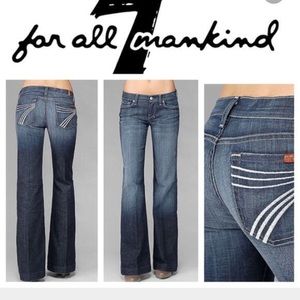 7 For All Mankind Dojo Flare Leg Jeans Size 27