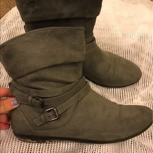 Grey Ankle Boots