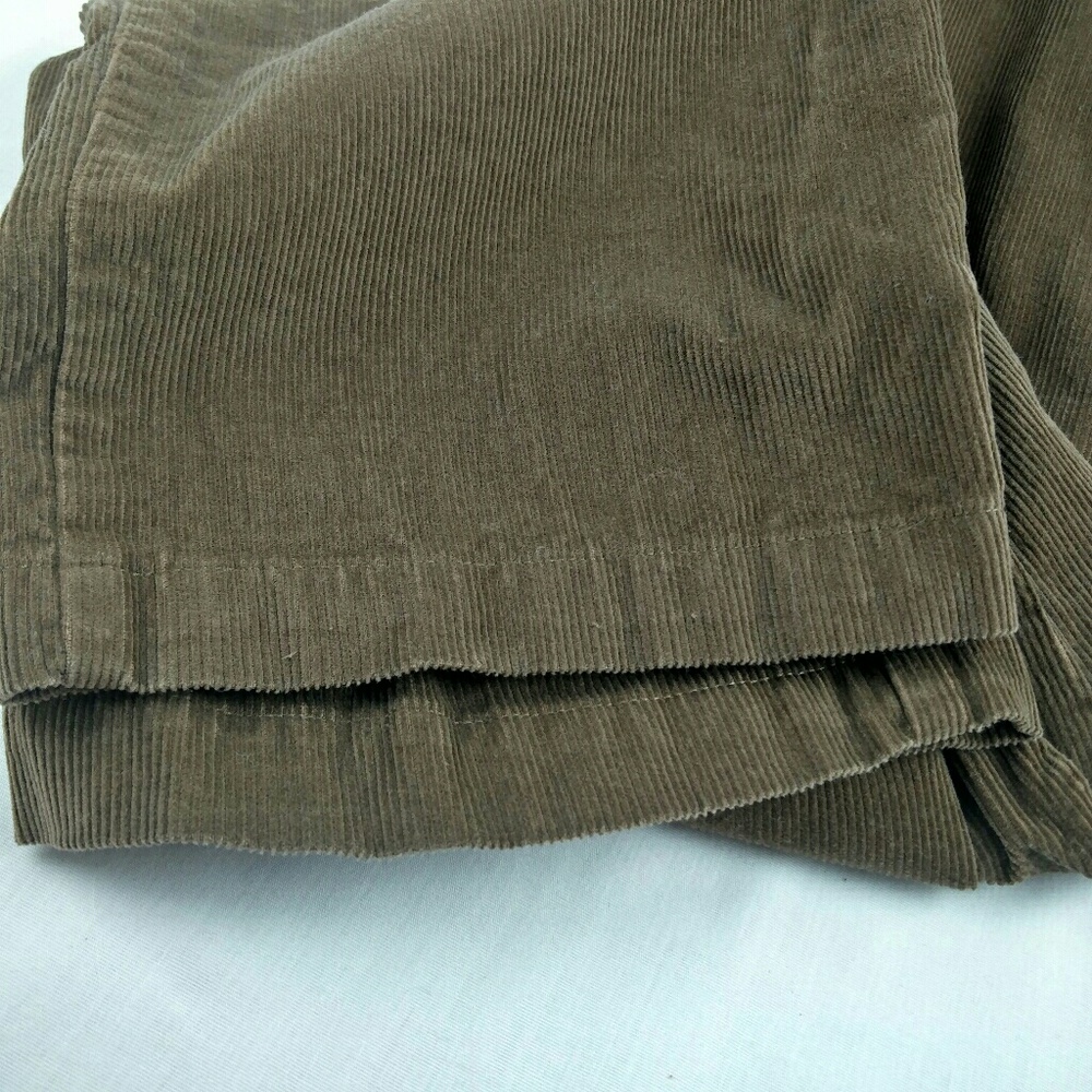 Haggar Mens Size 34 X 30 Flat Front Brown Corduro - Picture 2 of 5