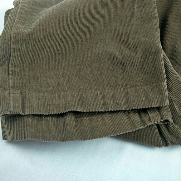 Haggar Mens Size 34 X 30 Flat Front Brown Corduro - Picture 2 of 5