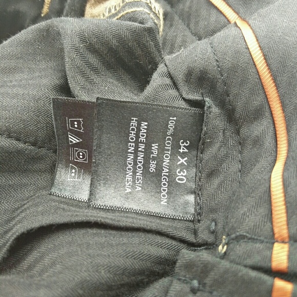 Haggar Mens Size 34 X 30 Flat Front Brown Corduro - Picture 4 of 5