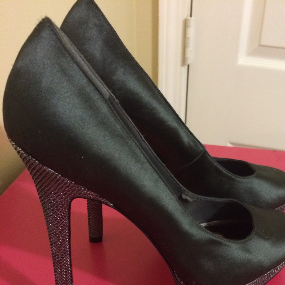Grey Paris Hilton heels