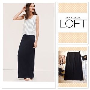 LOFT Black Maxi skirt