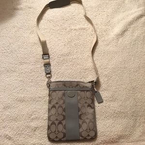 Authentic Grey Coach Crossbody Purse