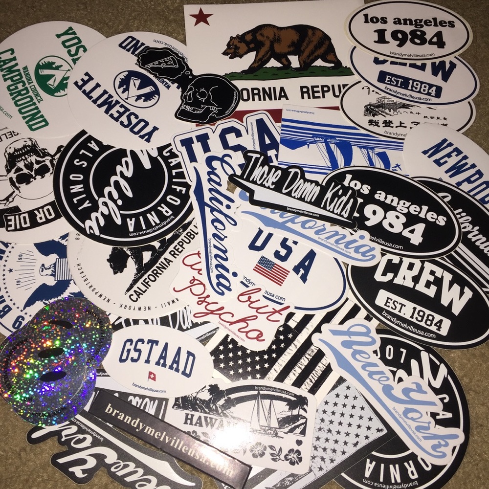❗️SOLD 100 brandy melville stickers