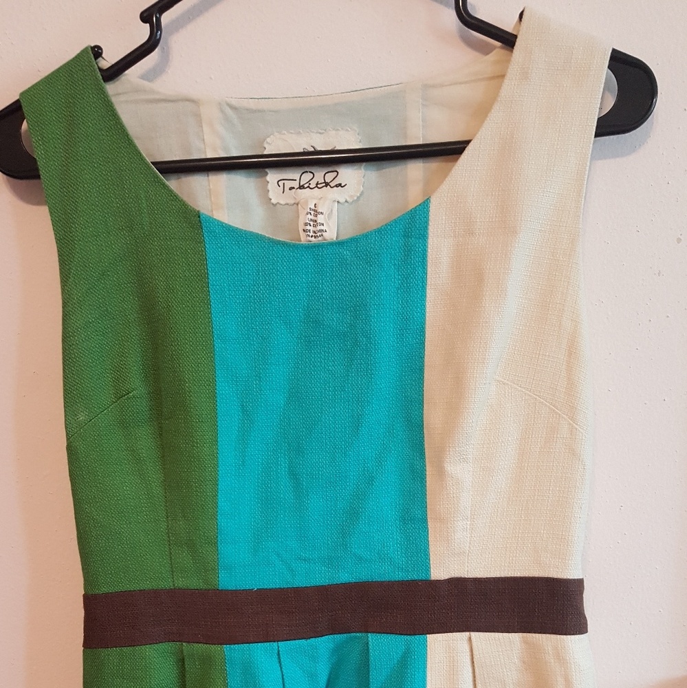 Tri color dress