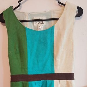 Tri color dress