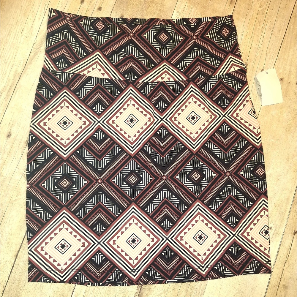 NWT Stretchy Colorful Above Knee Pencil Skirt (200