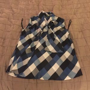 Flattering tie front blouse