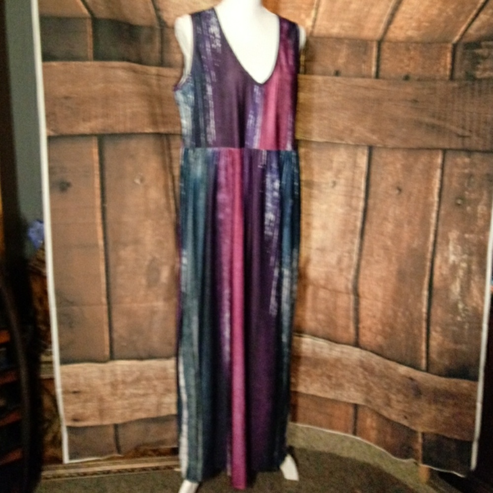 NWT PLUS SZ MAXI DRESSES SOFT MULTI COLORS