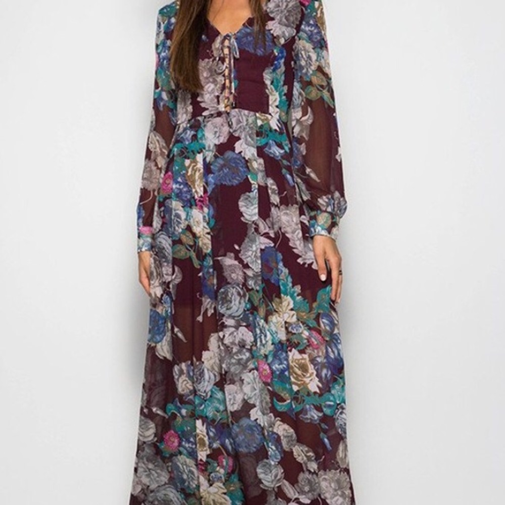 Malibu floral maxi dress - Picture 2 of 3