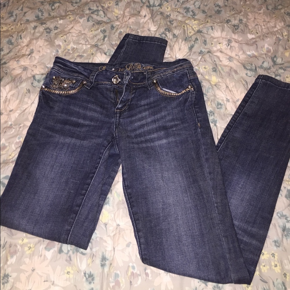 SOLD Bedazzled boot cut jeans