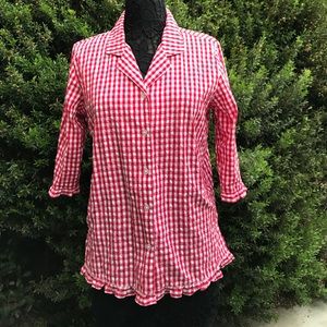 qvc denim and company tops