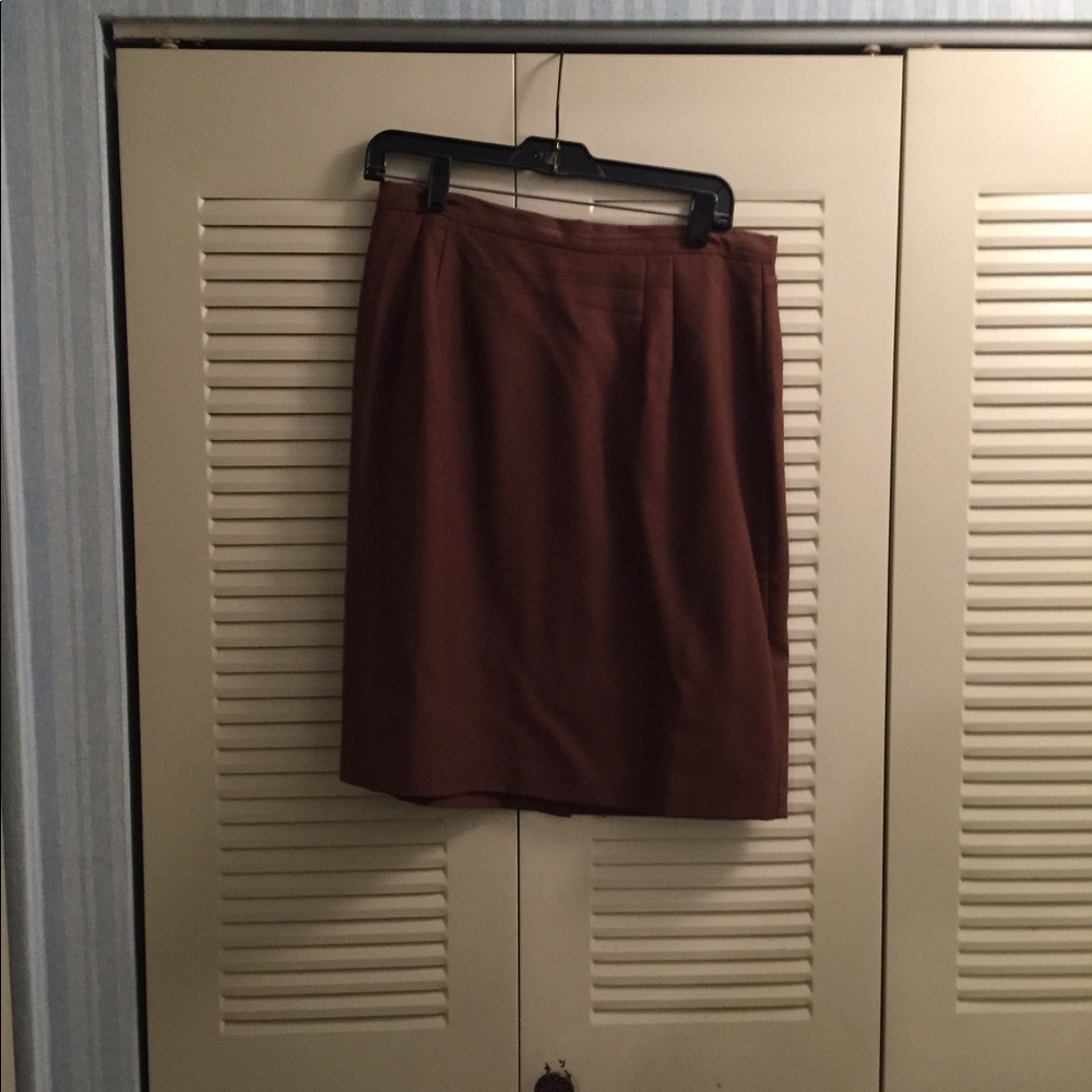 Isaac Hazan Brown lined w/back zip