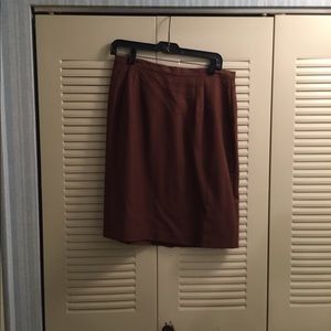Isaac Hazan Brown lined w/back zip