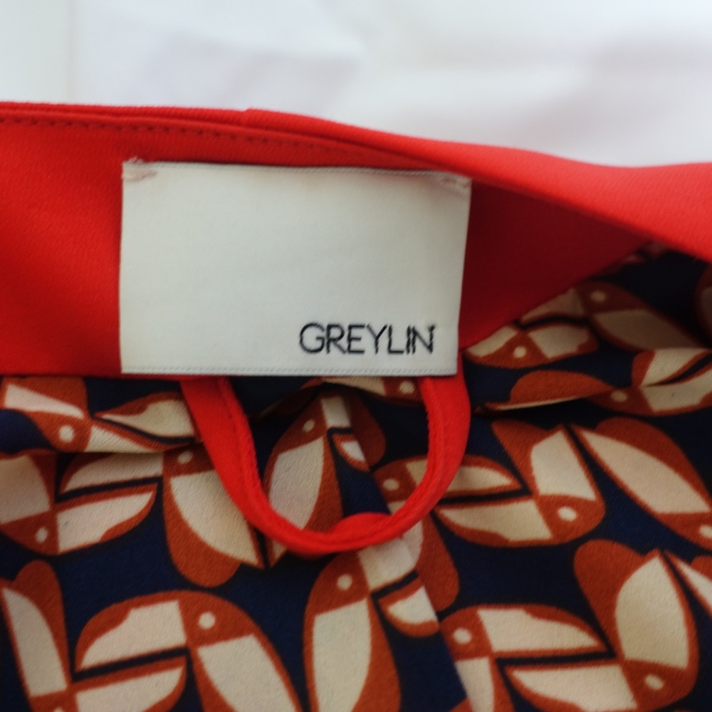 Greylin Red Jacket with Ruched Sleeves - Picture 4 of 4